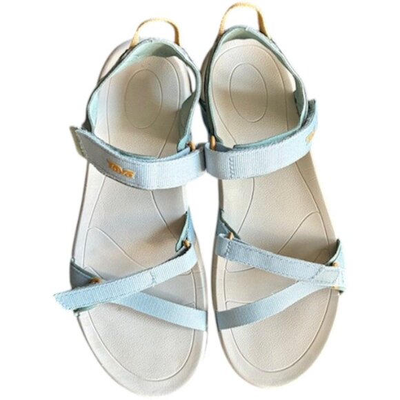 Teva Verra Hiking Sustainable Sandals Spider Traction  - Aqua/Blue/Tan - 9 - Picture 4 of 10